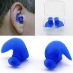 2 paia di tappi per le orecchie morbidi Tappi per le orecchie impermeabili in silicone ambientale Tappi per le orecchie a prova di polvere Immersioni Sport acquatici Accessori per il nuoto, Soft Ear Plugs(Yellow), Soft Ear Plugs(Blue)                  ...