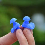 2 paia di tappi per le orecchie morbidi Tappi per le orecchie impermeabili in silicone ambientale Tappi per le orecchie a prova di polvere Immersioni Sport acquatici Accessori per il nuoto, Soft Ear Plugs(Yellow), Soft Ear Plugs(Blue)                  ...