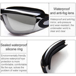 Occhialini da nuoto impermeabili antiappannamento ad alta definizione con cuffia, Swimming Goggles with Cap (Black), Swimming Goggles with Cap (Black Plating), Swimming Goggles with Cap (Pink), Swimming Goggles with Cap (Blue)                          ...