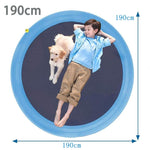 Tappetino antispruzzo in PVC per bambini Divertimento in acqua per prato all'aperto, diametro: 190 cm, 190cm