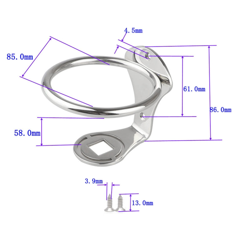 Portabicchieri per acqua per yacht in acciaio inossidabile 304, Cup Holder