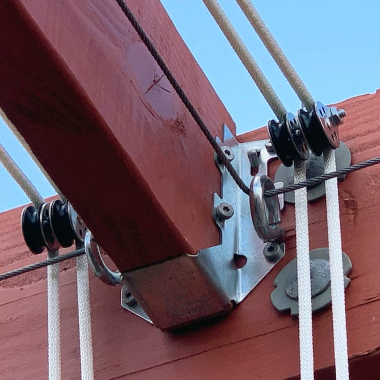 Puleggia per yacht in acciaio inossidabile 316 da 2 pezzi, Yacht Pulley