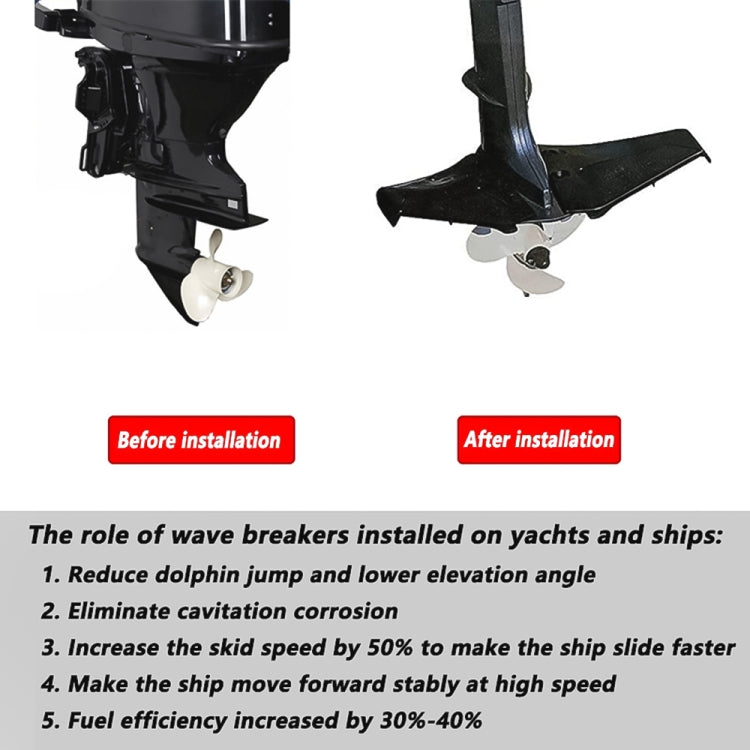 Coda ala scorrevole stabilizzatore motore fuoribordo 4-50 HP