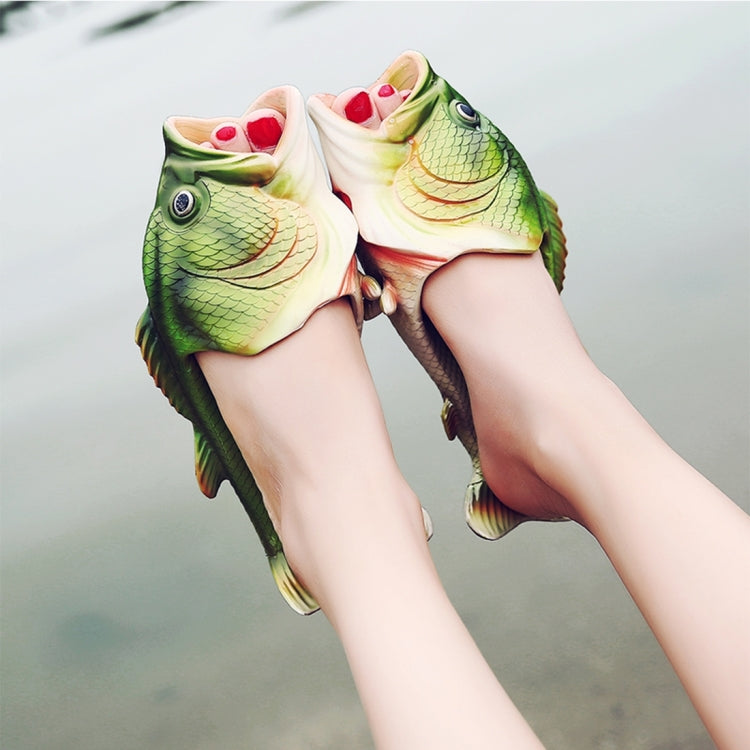 Sandali da spiaggia estivi in materiale EVA stile pesce Simulazione Pantofole da spiaggia per pesci per uomo e donna, taglia: 39 #, Size: 39#