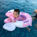 Anello da nuoto gonfiabile per bambini Anello salvavita Anello ascellare Adatto a bambini di età compresa tra 2 e 6 anni, dimensioni: 86x65 cm, Size: 86x65cm (Black Red), Size: 86x65cm (Pink + White)
