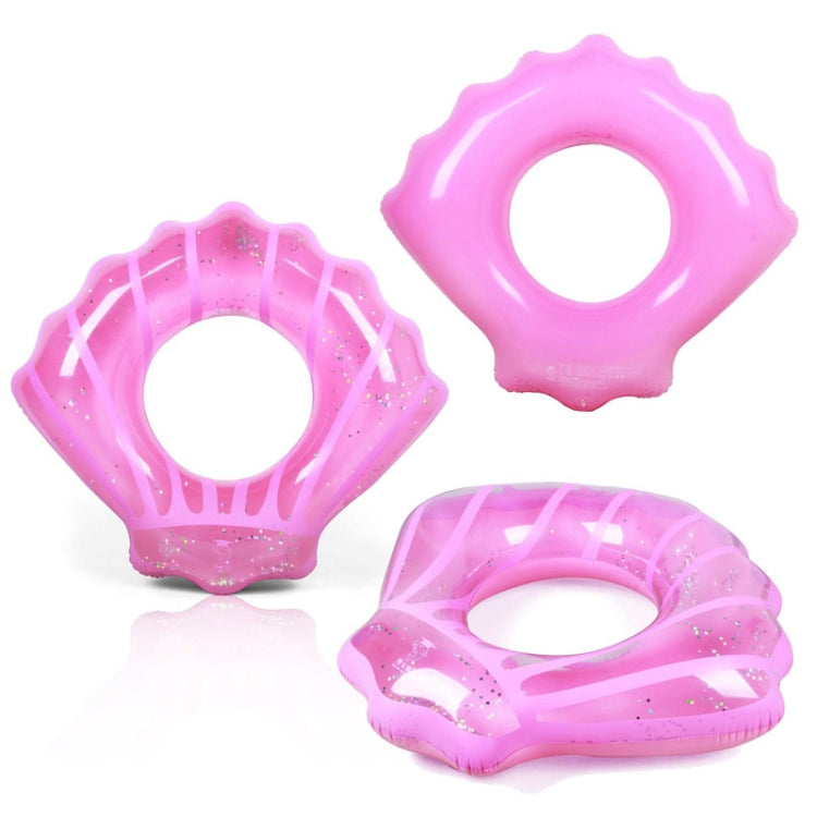 Anello da nuoto gonfiabile a forma di conchiglia Anello salvavita Anello ascellare, dimensioni: L, 100x110 cm, Size: 100x110cm (Pink), Size: 100x110cm(Blue)