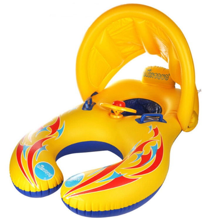Divertimento in acqua Parasole per bambini Swimming Circle Yacht, dimensioni: 100x70 cm, Yellow Pattern, Blue Marine Fish Pattern, Beige Marine Fish Pattern, Leaf Umbrella Pattern