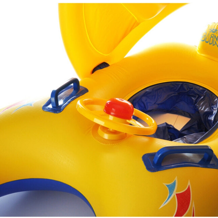Divertimento in acqua Parasole per bambini Swimming Circle Yacht, dimensioni: 100x70 cm, Yellow Pattern, Blue Marine Fish Pattern, Beige Marine Fish Pattern, Leaf Umbrella Pattern