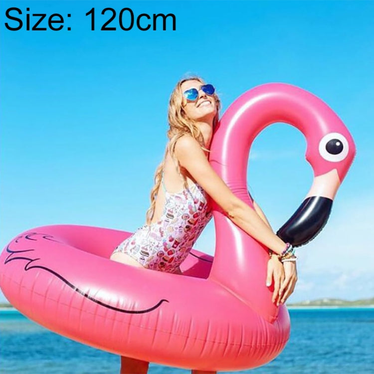 Zattera gonfiabile estiva per letto galleggiante a forma di fenicottero, piscina galleggiante, anello da nuoto, dimensioni: 120 cm, Size: 120cm