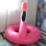 Zattera gonfiabile estiva per letto galleggiante a forma di fenicottero, piscina galleggiante, anello da nuoto, dimensioni: 120 cm, Size: 120cm