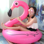 Zattera gonfiabile estiva per letto galleggiante a forma di fenicottero, piscina galleggiante, anello da nuoto, dimensioni: 120 cm, Size: 120cm
