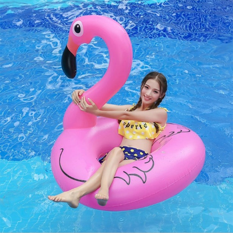 Zattera gonfiabile estiva per letto galleggiante a forma di fenicottero, piscina galleggiante, anello da nuoto, dimensioni: 120 cm, Size: 120cm