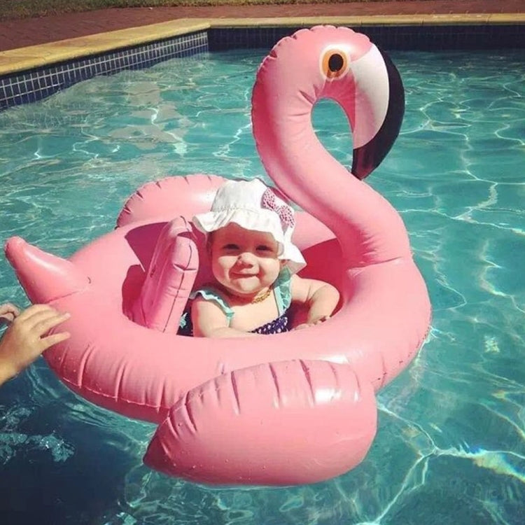 Salvagente gonfiabile a forma di fenicottero, dimensioni gonfiate: 83 x 83 x 48 cm, Flamingo Baby Ring