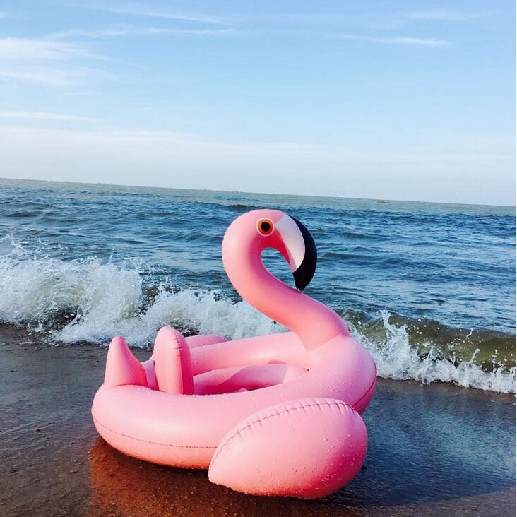 Salvagente gonfiabile a forma di fenicottero, dimensioni gonfiate: 83 x 83 x 48 cm, Flamingo Baby Ring