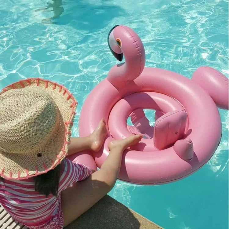 Salvagente gonfiabile a forma di fenicottero, dimensioni gonfiate: 83 x 83 x 48 cm, Flamingo Baby Ring