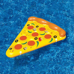 Anello da nuoto gonfiabile per tappetino galleggiante a forma di fetta di pizza, dimensioni gonfiate: 180 x 130 cm, Pizza Slice