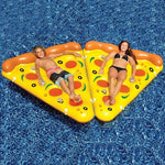 Anello da nuoto gonfiabile per tappetino galleggiante a forma di fetta di pizza, dimensioni gonfiate: 180 x 130 cm, Pizza Slice