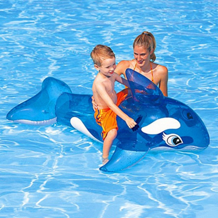 L'anello gonfiabile per il nuoto in piscina a forma di balena blu per il divertimento estivo in acqua galleggia, dimensioni: 151 * 117 cm, Blue Whale