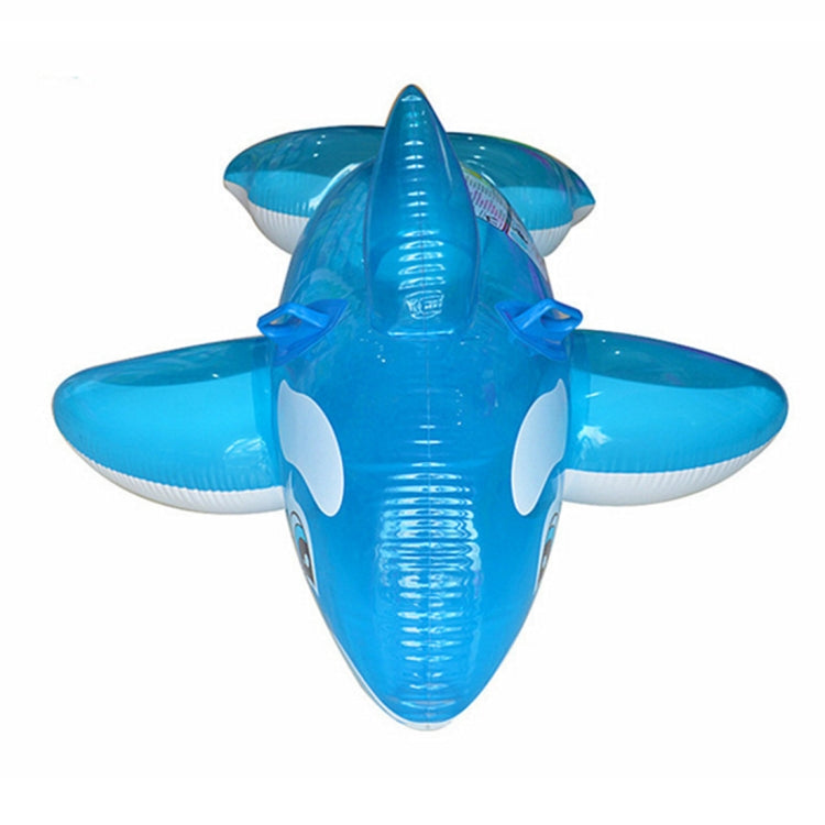 L'anello gonfiabile per il nuoto in piscina a forma di balena blu per il divertimento estivo in acqua galleggia, dimensioni: 151 * 117 cm, Blue Whale