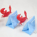 Bambini gonfiabili a forma di granchi rossi bracciali maniche galleggianti ali d'acqua galleggianti per il nuoto, dimensioni: 16x20x15 cm, Crabs Shape