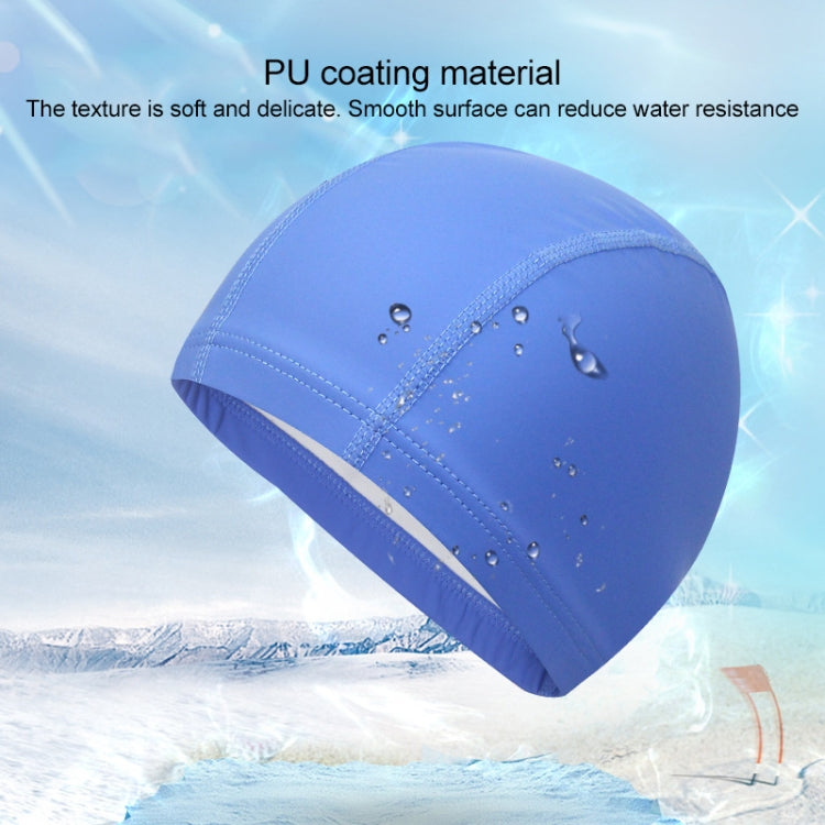 Cuffia da nuoto elastica con rivestimento in PU impermeabile per adulti Mantieni i capelli lunghi asciutti Protezione per le orecchie Cuffia da nuoto, PU Swim Cap (Black), PU Swim Cap (Blue), PU Swim Cap (Silver), PU Swim Cap (Baby Blue)               ...