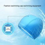 Cuffia da nuoto elastica con rivestimento in PU impermeabile per adulti Mantieni i capelli lunghi asciutti Protezione per le orecchie Cuffia da nuoto, PU Swim Cap (Black), PU Swim Cap (Blue), PU Swim Cap (Silver), PU Swim Cap (Baby Blue)               ...