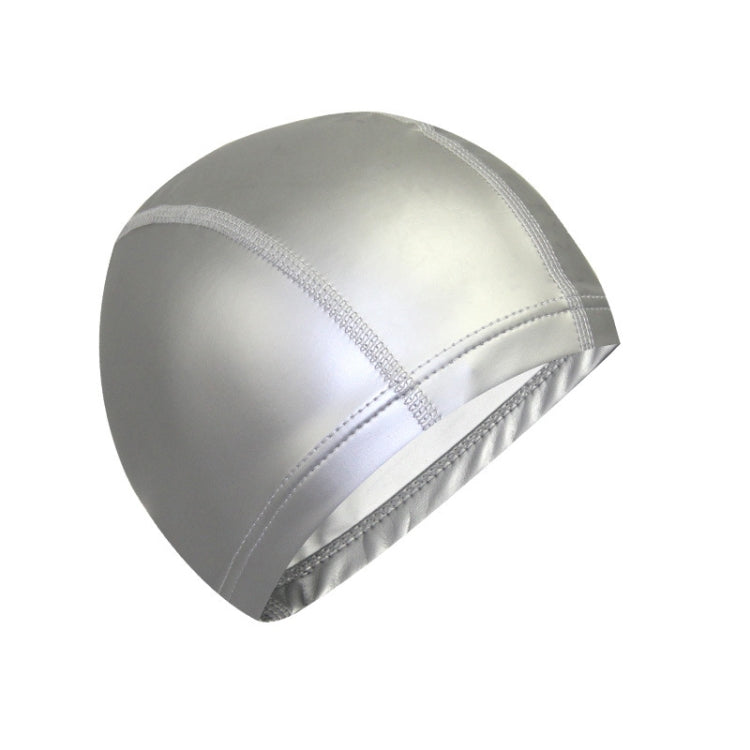 Cuffia da nuoto elastica con rivestimento in PU impermeabile per adulti Mantieni i capelli lunghi asciutti Protezione per le orecchie Cuffia da nuoto, PU Swim Cap (Black), PU Swim Cap (Blue), PU Swim Cap (Silver), PU Swim Cap (Baby Blue)               ...