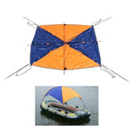 68347 Tenda parasole pieghevole per canoa in gomma gonfiabile per 2 persone, barca non inclusa, 68347