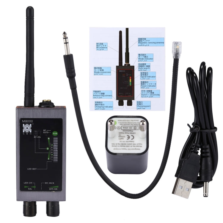 M8000 Rilevatore segnali anti-spia e tracker 1MHz-12GHz