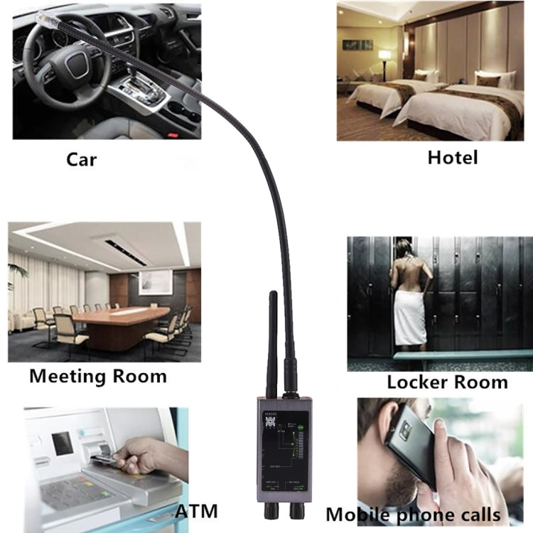 M8000 Rilevatore segnali anti-spia e tracker 1MHz-12GHz