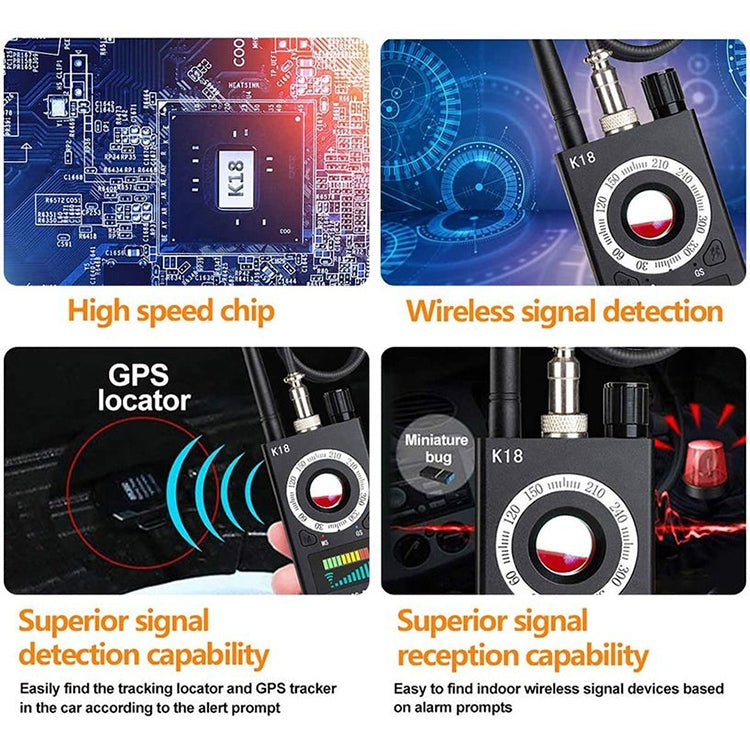 K18 Anti-sneak Sneak Shot Rilevatore GPS wireless Rilevatore di segnale wireless, K18