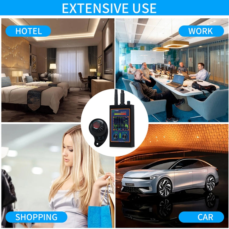 Rilevatore onde radio P7000 con display LED e antenna magnetica