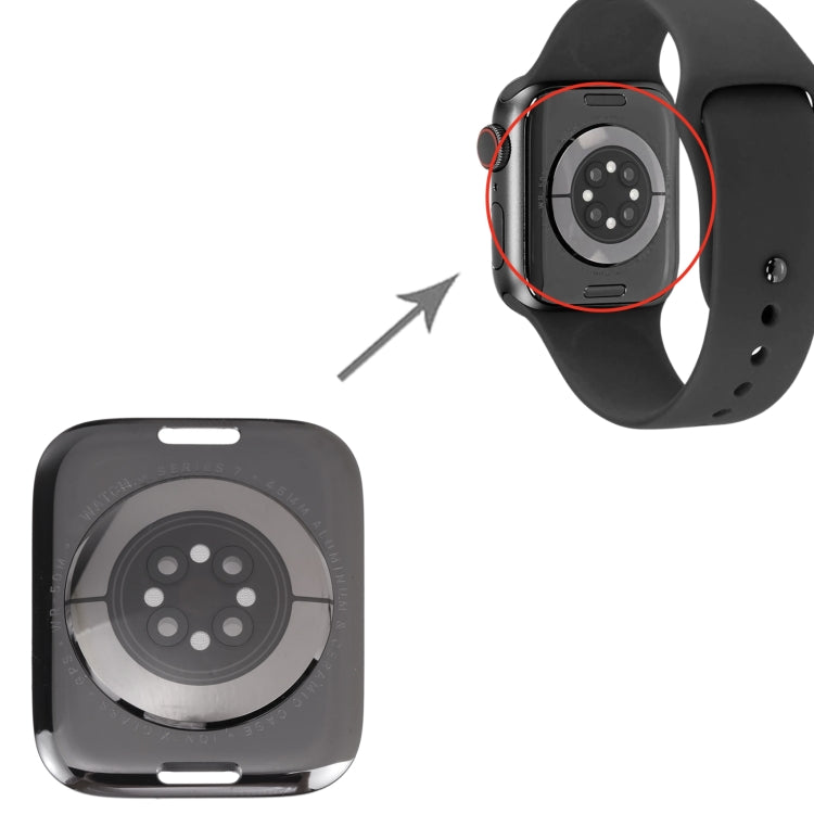 For Apple Watch Series 7 45MM GPS Version Glass Back Cover with Wireless Charging Coil, For Apple Watch Series 7 45MM GPS Version