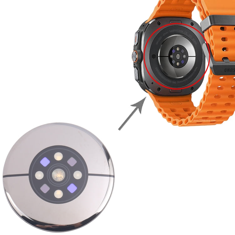 Per Samsung Galaxy Watch Ultra SM-L705 Cover posteriore in vetro originale con frequenza cardiaca, For Samsung Galaxy Watch Ultra(Original)