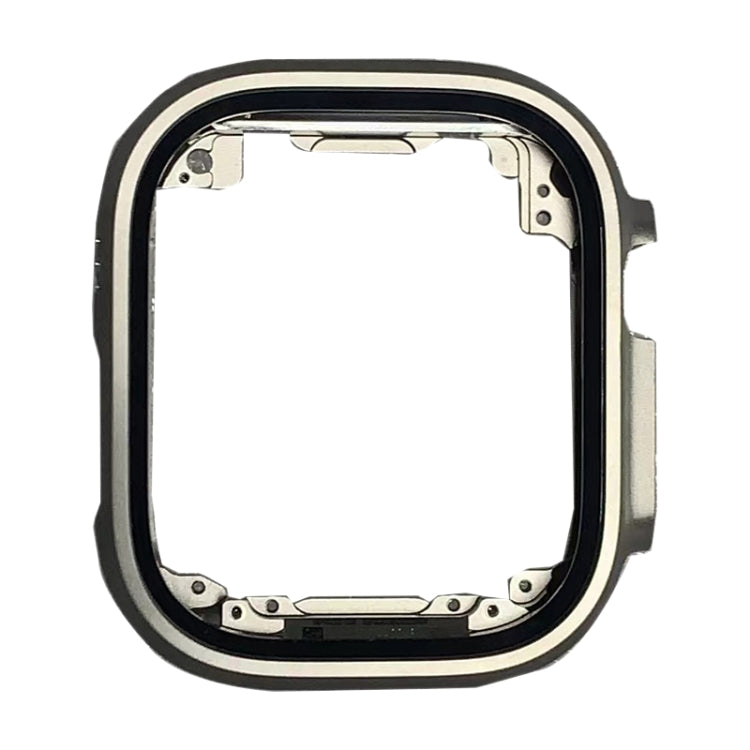 Per Apple Watch Ultra 2 49mm Piastra lunetta centrale in metallo titanio, For Apple Watch Ultra 2 49mm