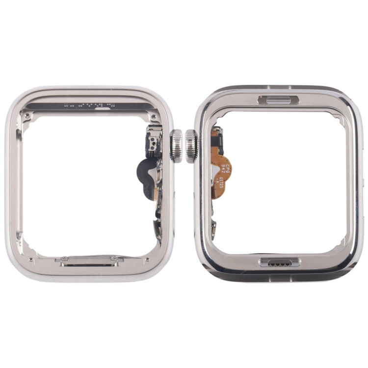 For Apple Watch Series 4 44mm LTE Stainless Steel Mid Frame with Crown Spin Axis Flex Cable, For Apple Watch Series 4 44mm LTE(Stainless Steel)