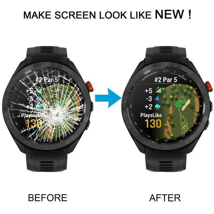 Schermo LCD originale da 46 mm con digitalizzatore, assemblaggio completo, per Garmin Approach S70., For Garmin Approach S70 47mm(Original)