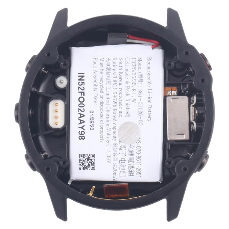 Coperchio posteriore originale smontato per Garmin Fenix 6x, For Garmin Fenix 6x / Fenix 6X Pro(Original), For Garmin Fenix 6x / Fenix 6X Pro(Original,Silver)