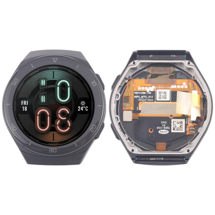 Schermo LCD digitalizzatore completo con cornice per Huawei Watch GT 2e HCT-B19, For Huawei Watch GT 2e