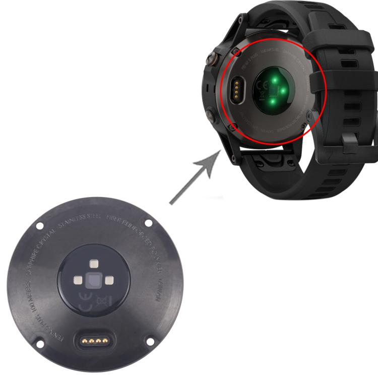 Cover posteriore originale smontata per Garmin Fenix 5 Plus, For Garmin Fenix 5 Plus(Original,Black), For Garmin Fenix 5 Plus(Original,Silver)