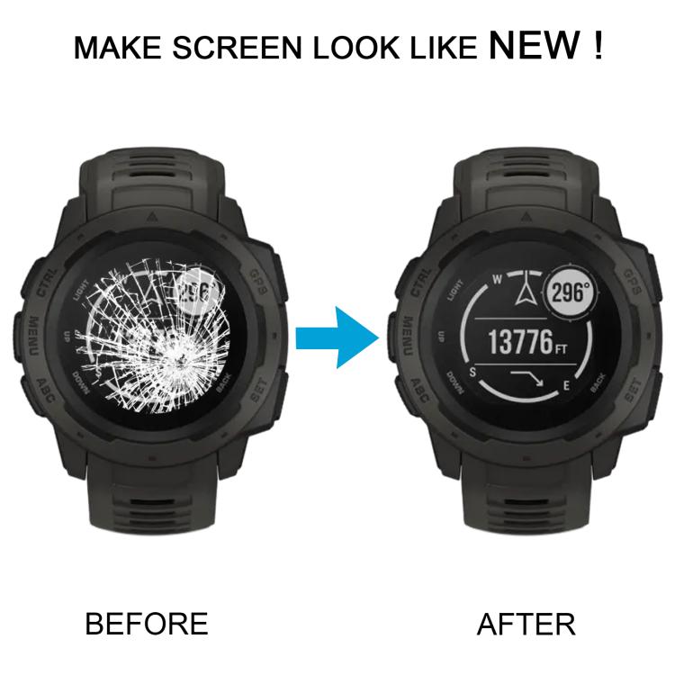 Schermo LCD originale smontato con digitalizzatore per Garmin Instinct 1 Solar, assemblaggio completo., For Garmin Instinct 1 Solar