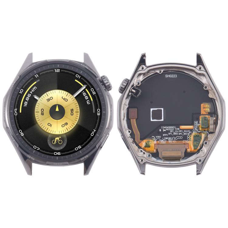 Schermo LCD digitalizzatore completo con cornice per Huawei Watch GT 6 46mm originale., For Huawei Watch GT 6 46mm(Original)