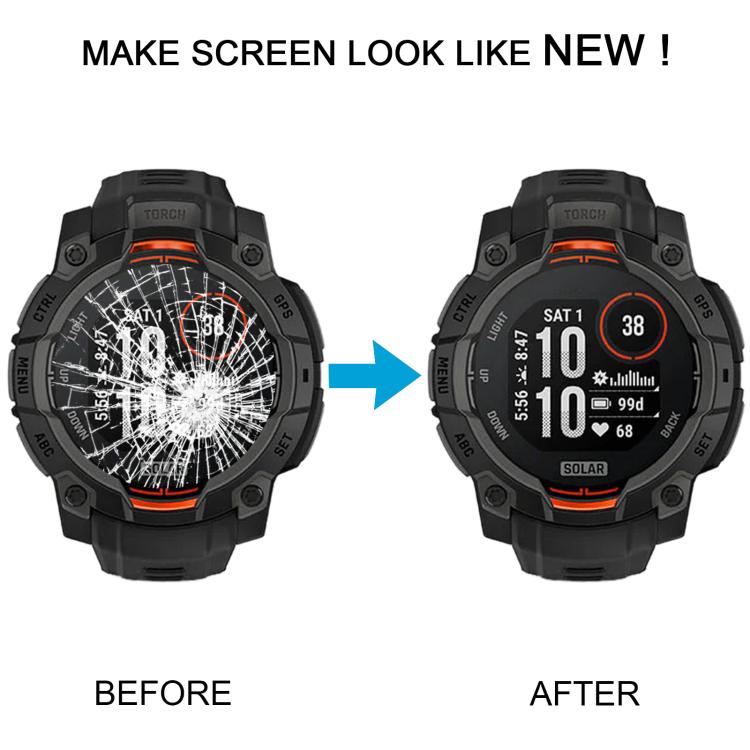 Schermo LCD AMOLED originale da 45 mm con digitalizzatore, assemblaggio completo, per Garmin Instinct 3., For Garmin Instinct 3 AMOLED 45mm(Original)