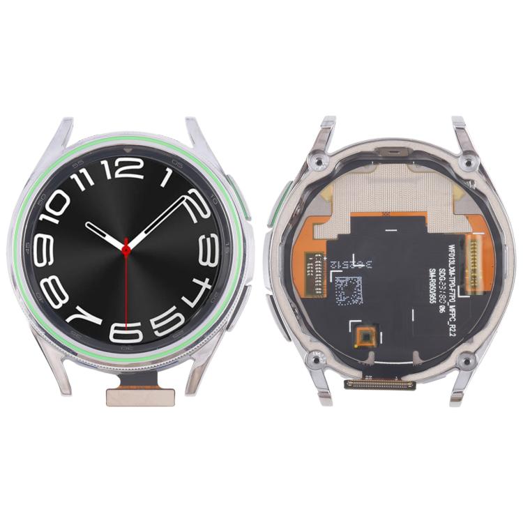 Schermo LCD originale con digitalizzatore e cornice per Samsung Galaxy Watch6 Classic 43mm SM-R950/R955 Golf Version, gruppo completo., For Samsung Galaxy Watch6 Classic 43mm Golf Version(Original)