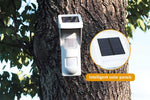 Sensore movimento PIR solare con sistema sonoro e flash LED