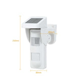 Sensore movimento PIR solare con sistema sonoro e flash LED