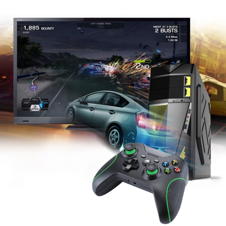 Controller di gioco USB cablato Gamepad per console XBOX ONE / PC / laptop, lunghezza cavo: circa 2,1 m, HSY-008 (Black), HSY-008