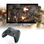 Controller di gioco USB cablato Gamepad per console XBOX ONE / PC / laptop, lunghezza cavo: circa 2,1 m, HSY-008 (Black), HSY-008
