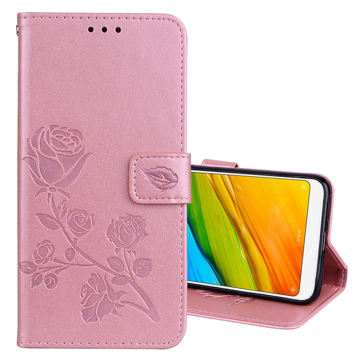Custodia portafoglio in pelle PU rosa per Xiaomi Redmi 5 Plus
