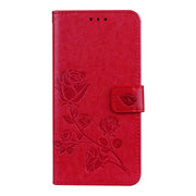 Per Xiaomi Redmi 5 Plus Custodia in pelle PU ambientale con vibrazione orizzontale in rilievo rosa con supporto, slot per carte e portafoglio, For Xiaomi Redmi 5 Plus, For Redmi 5 Plus